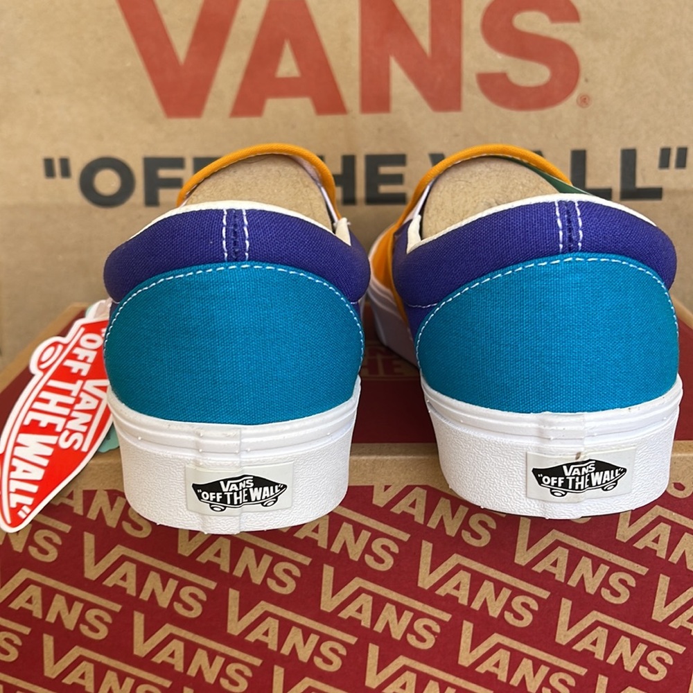 Vans Comfycush Slip-On Multi Block Multi/True White sneakers Men’s - Picture 14 of 16